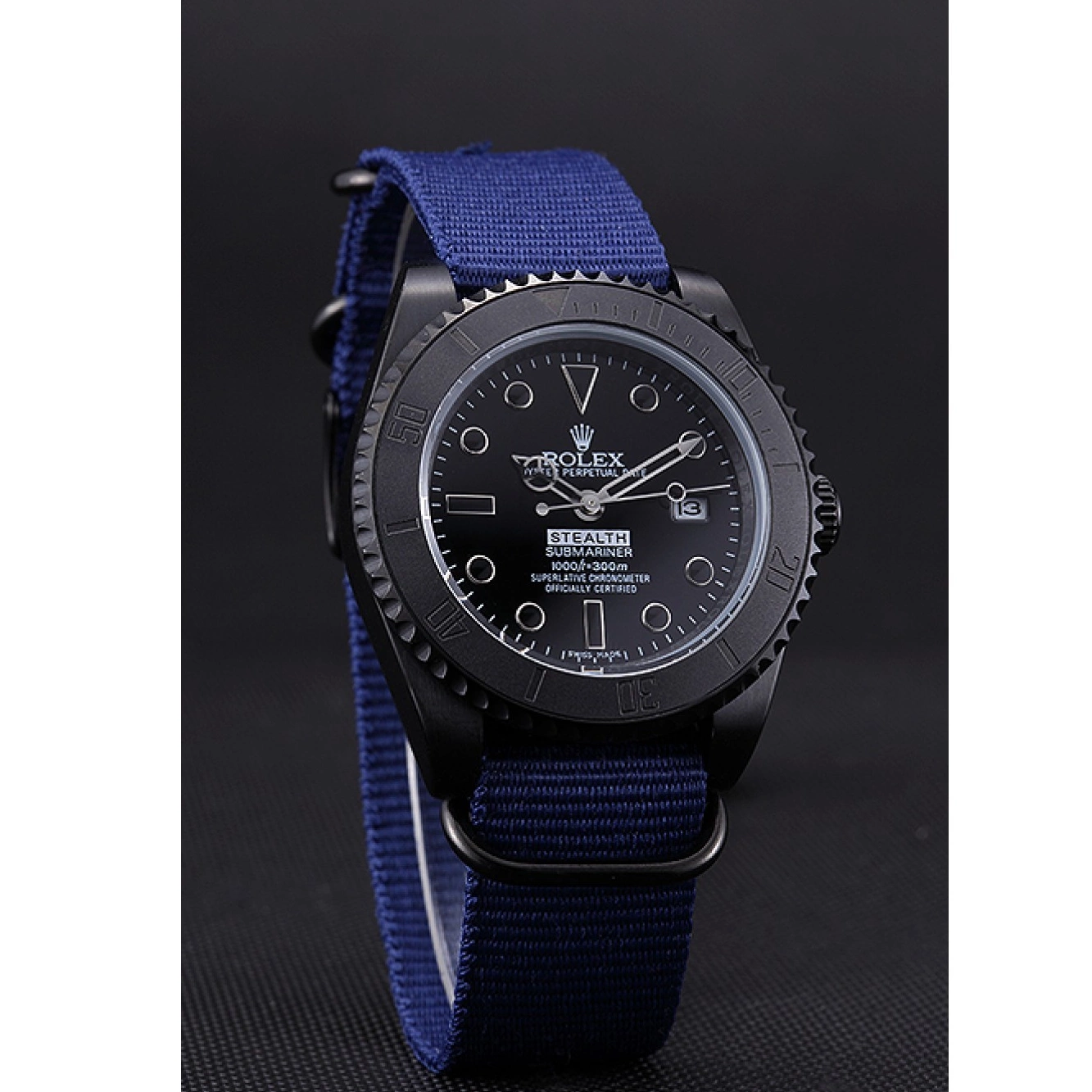 Rolex aaa copy Rolex Stealth Submariner 621994 Blue 0718